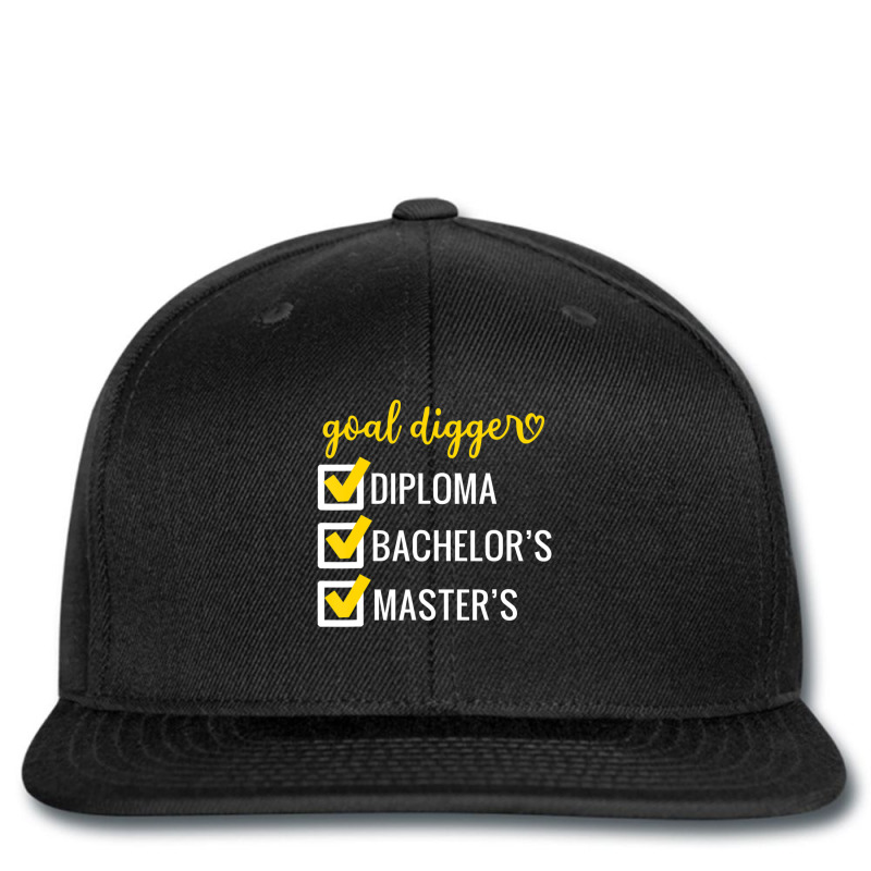 Goal Digger Inspirational Quotes Master's Degree Graduation Printed hat by cm-arts | Artistshot