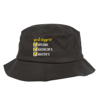 Goal Digger Inspirational Quotes Master's Degree Graduation Bucket Hat | Artistshot