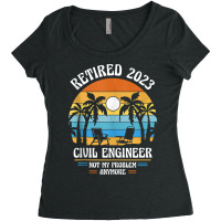 Civil Engineer Retired 2023 Tank Top Women's Triblend Scoop T-shirt | Artistshot