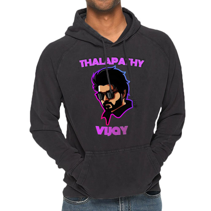 Master Thalapathy Vijay Illustration Tri-blend Vintage Hoodie by TERESALIRES | Artistshot