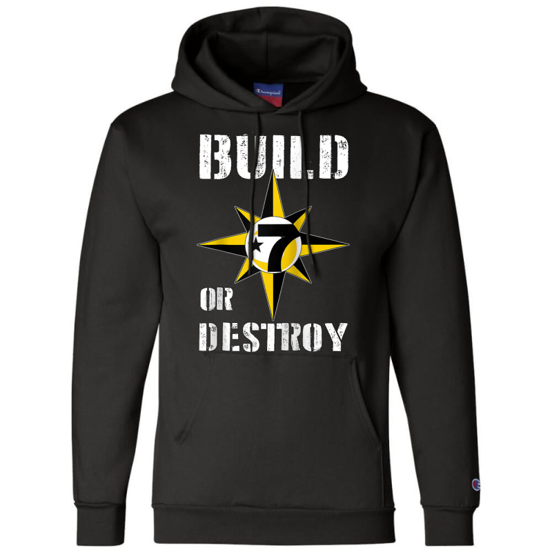 Build Or Destroy Mathematics Allah 5 Percent Godbody Nge God Raglan Ba Champion Hoodie | Artistshot