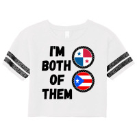 Half Panamanian Half Puerto Rican Roots & Panama Dna Flag Pullover Hoo Scorecard Crop Tee | Artistshot