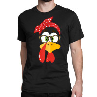 Turkey Face Glasses Leopard Thanksgiving Headband Women Girl T Shirt Classic T-shirt | Artistshot