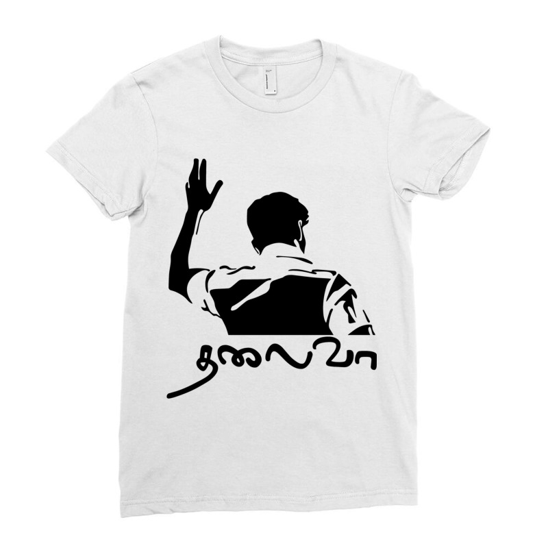 Ilayathalapathy Vijay Thalaiva Tamil Kollywood Politics Ladies Fitted T-Shirt by STEVERAMER | Artistshot