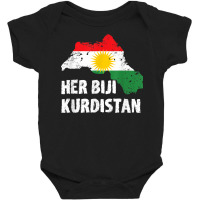 Kurden Kurdistan Newroz Kurdi Flag Her Biji Kurdistan T Shirt Baby Bodysuit | Artistshot