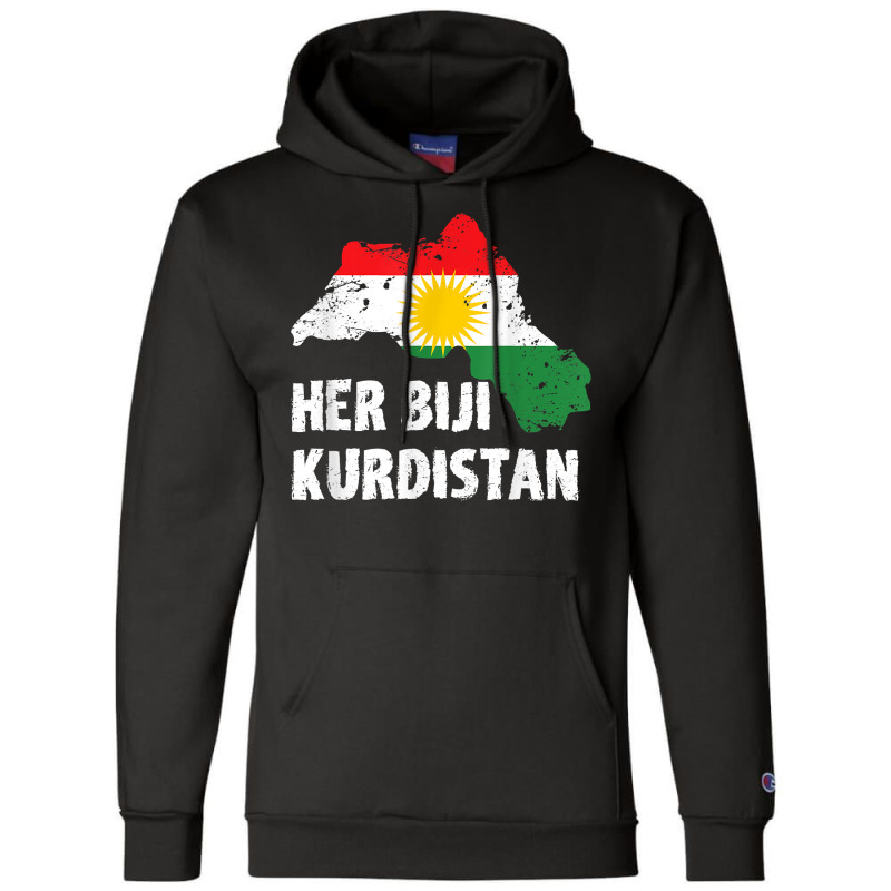 Kurden Kurdistan Newroz Kurdi Flag Her Biji Kurdistan T Shirt Champion Hoodie by cm-arts | Artistshot