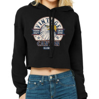 Retro Bald Eagle Canton Illinois Vintage Limited Edition Cropped Hoodie | Artistshot