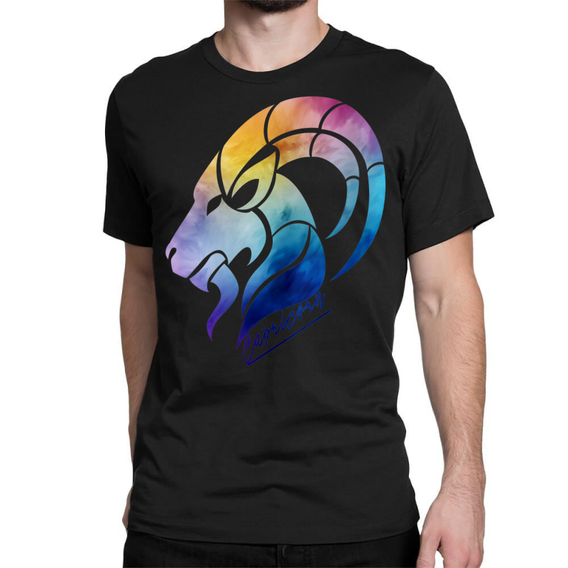 Womens Capricorn Zodiac Sign Horoscope Capricorn Symbol Colorful V Nec Classic T-shirt | Artistshot