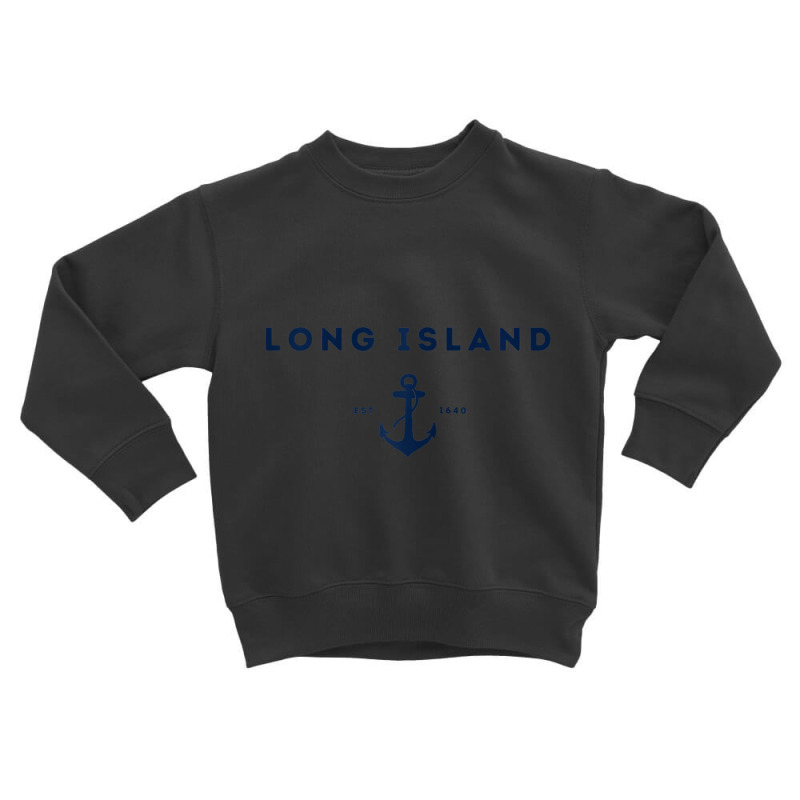 Long Island New York Est 1640 Raglan Baseball Tee Toddler Sweatshirt by cm-arts | Artistshot