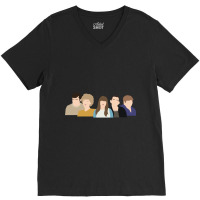 Kath _amp_ Kim  Whole Cast Vector Minimal Fan Art V-neck Tee | Artistshot