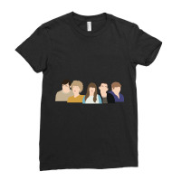 Kath _amp_ Kim  Whole Cast Vector Minimal Fan Art Ladies Fitted T-shirt | Artistshot