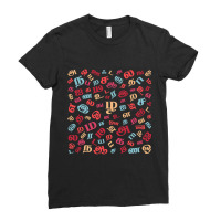 Tamil Alphabets Pattern Ladies Fitted T-shirt | Artistshot