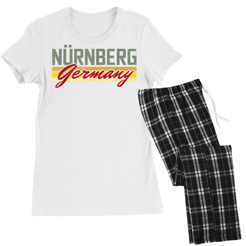 Nuremberg Bavaria Dialect Middle Franconia Germany Souvenir T Shirt Women's Pajamas Set by cm-arts | Artistshot