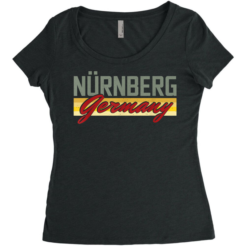 Nuremberg Bavaria Dialect Middle Franconia Germany Souvenir T Shirt Women's Triblend Scoop T-shirt by cm-arts | Artistshot