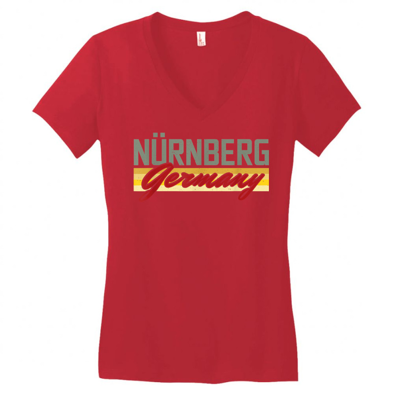 Nuremberg Bavaria Dialect Middle Franconia Germany Souvenir T Shirt Women's V-Neck T-Shirt by cm-arts | Artistshot