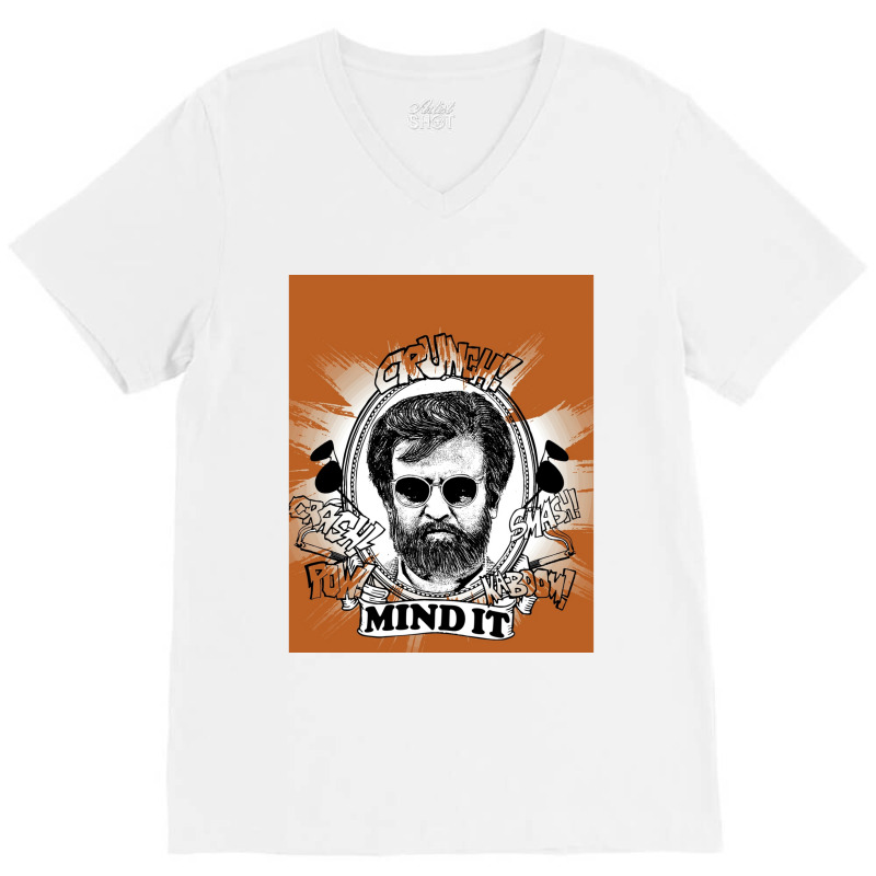 Rajinikanth  Mind It Graphic V-neck Tee | Artistshot