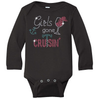 Girls Gone Cruisin Pink Wine Bling Rhinestone Tee For Woman T Shirt Long Sleeve Baby Bodysuit | Artistshot