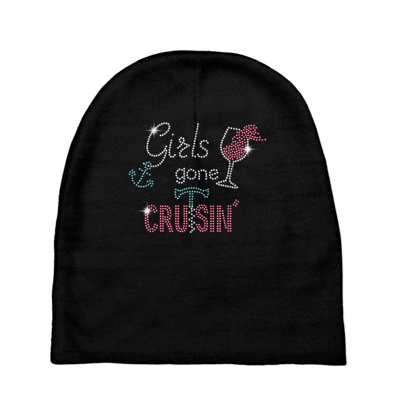 Girls Gone Cruisin Pink Wine Bling Rhinestone Tee For Woman T Shirt Baby Beanies by claudettemeskqx | Artistshot