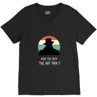 Hat Man Shadow People - Sleep Paralysis .png V-neck Tee | Artistshot