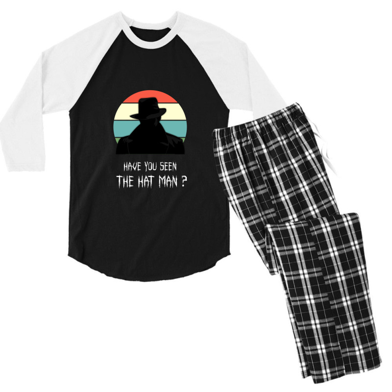 Hat Man Shadow People - Sleep Paralysis .png Men's 3/4 Sleeve Pajama Set by JerryArnold | Artistshot