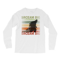 Scream Big. Lucky Lizard With Dinosaur Shadow For Pet Lover Long Sleev Long Sleeve Shirts | Artistshot