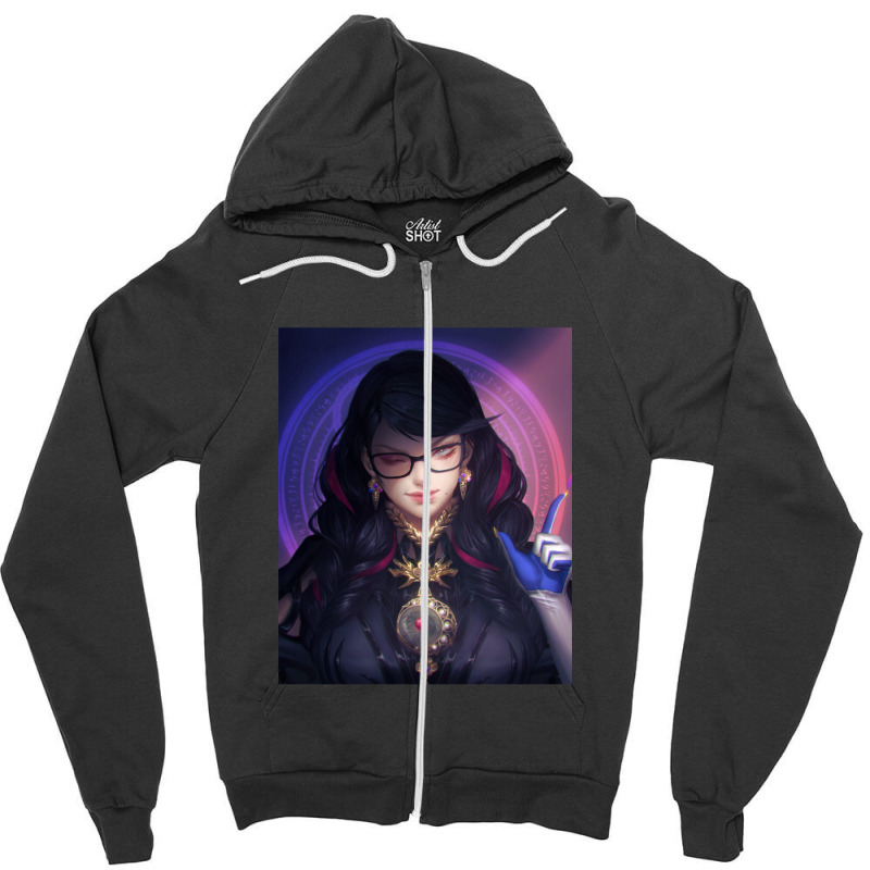 Trending Cool Bayonetta Anime Character Design Zipper Hoodie | Artistshot