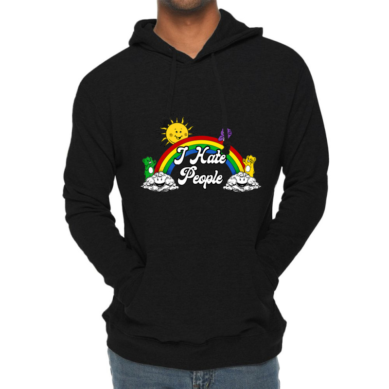 I Hate People Lightweight Hoodie by cm-arts | Artistshot