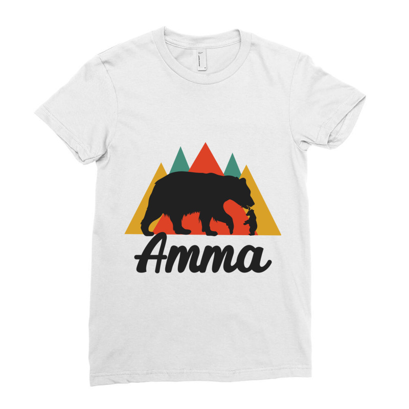 Tamil Mom Mother S Day Amma Momma Bear Ladies Fitted T-Shirt by STEVERAMER | Artistshot