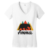 Tamil Mom Mother S Day Amma Momma Bear Women's V-neck T-shirt | Artistshot