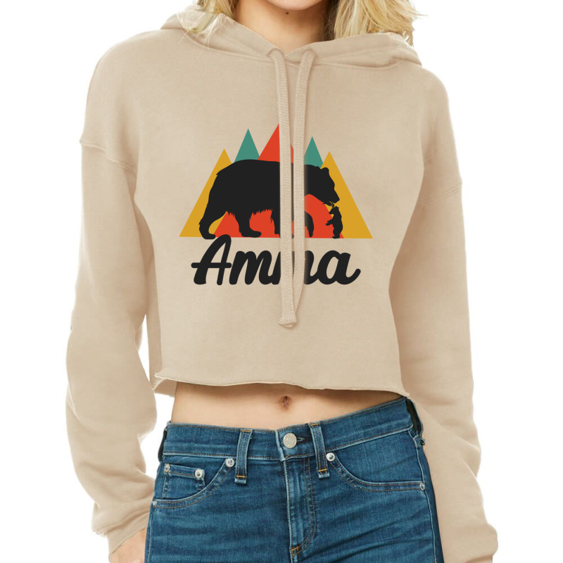 Tamil Mom Mother S Day Amma Momma Bear Cropped Hoodie by STEVERAMER | Artistshot