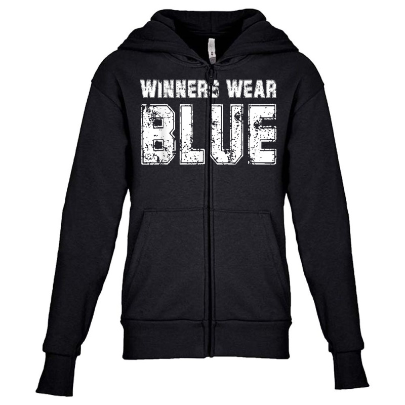 Winners Wear Blue Color War Camp Team Game Comp Boys Novelty T Shirt Youth Zipper Hoodie by cm-arts | Artistshot