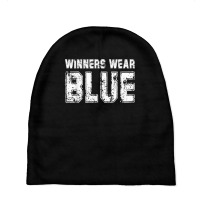 Winners Wear Blue Color War Camp Team Game Comp Boys Novelty T Shirt Baby Beanies | Artistshot