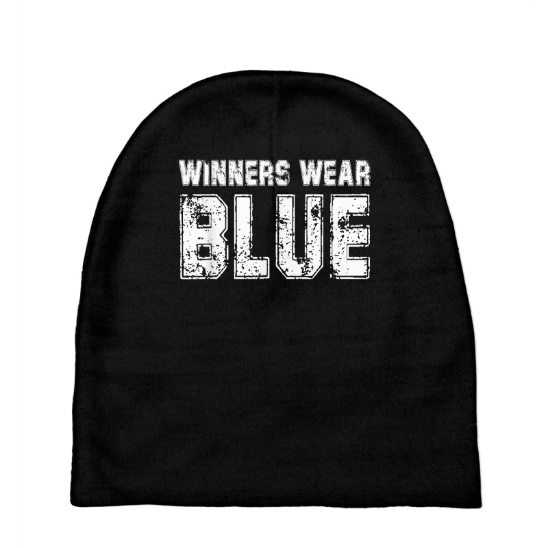 Winners Wear Blue Color War Camp Team Game Comp Boys Novelty T Shirt Baby Beanies by cm-arts | Artistshot