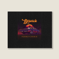 Berwick Pennsylvania Retro Vintage 80s 90s Muscle Cars Retrowave Aesth Landscape Canvas Print | Artistshot