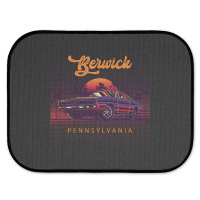 Berwick Pennsylvania Retro Vintage 80s 90s Muscle Cars Retrowave Aesth Rear Car Mat | Artistshot