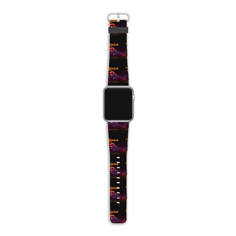 Berwick Pennsylvania Retro Vintage 80s 90s Muscle Cars Retrowave Aesth Apple Watch Band | Artistshot