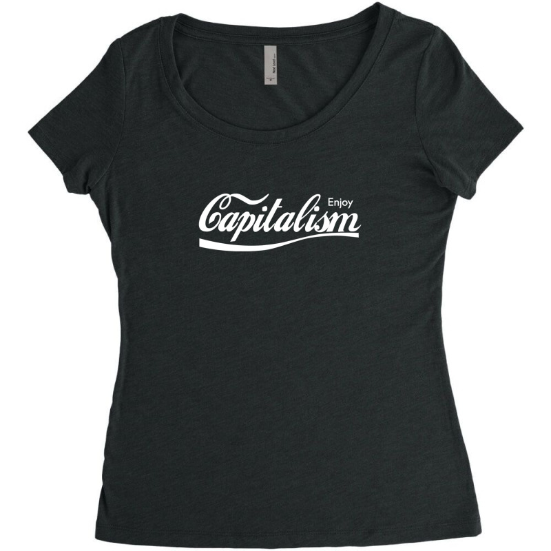 Enjoy Capitalism 1 Women's Triblend Scoop T-shirt by cm-arts | Artistshot