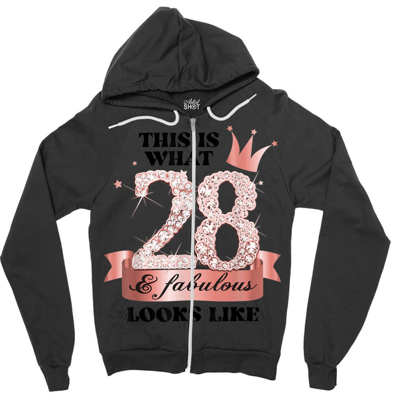 28 & Fabulous I Rose And White Party Group Candid Photo Item Zipper Hoodie | Artistshot