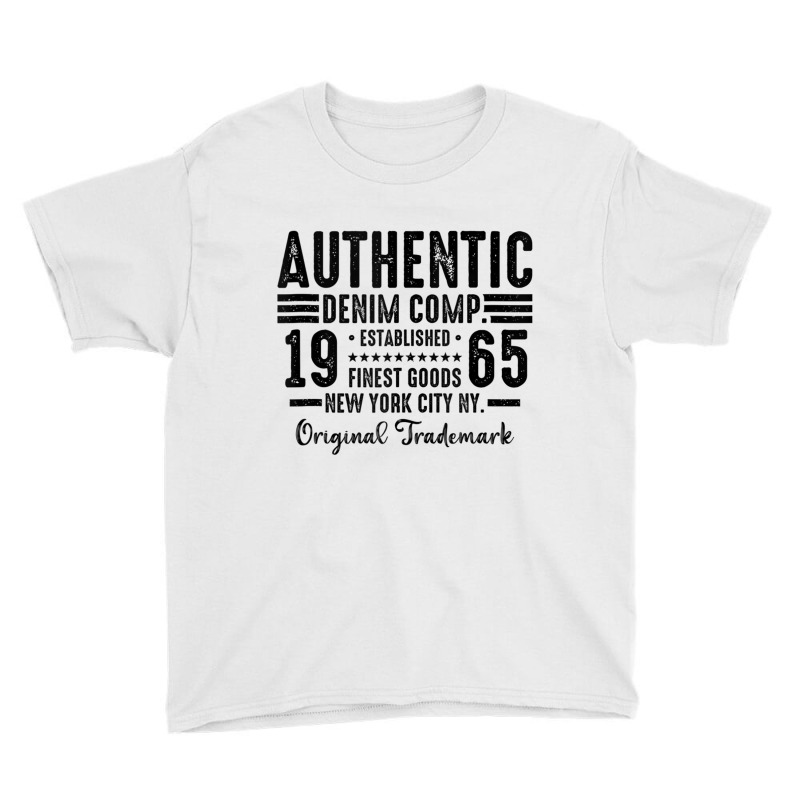 New York City Born In 1965 Authentic Vintage Birthday Tank Top Youth Tee by cm-arts | Artistshot