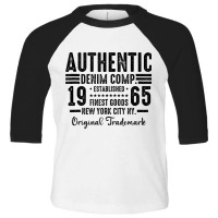 New York City Born In 1965 Authentic Vintage Birthday Tank Top Toddler 3/4 Sleeve Tee | Artistshot