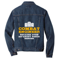 Combat Engineer  Engineer Gifts  Army Engineering Men Denim Jacket | Artistshot