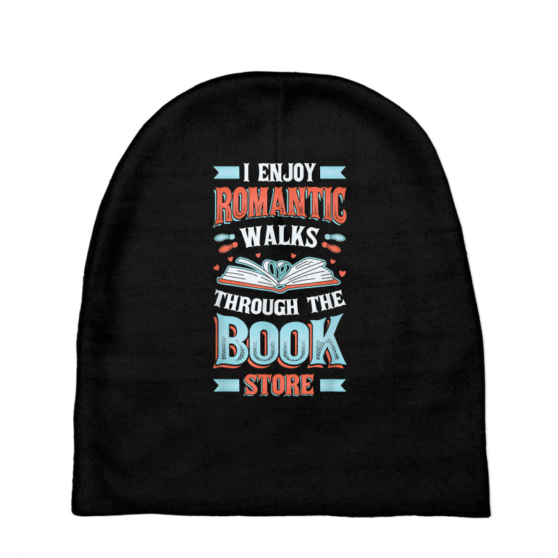 Romantic Walks Through The Book Store Librarian Reading T Shirt Baby Beanies by cm-arts | Artistshot