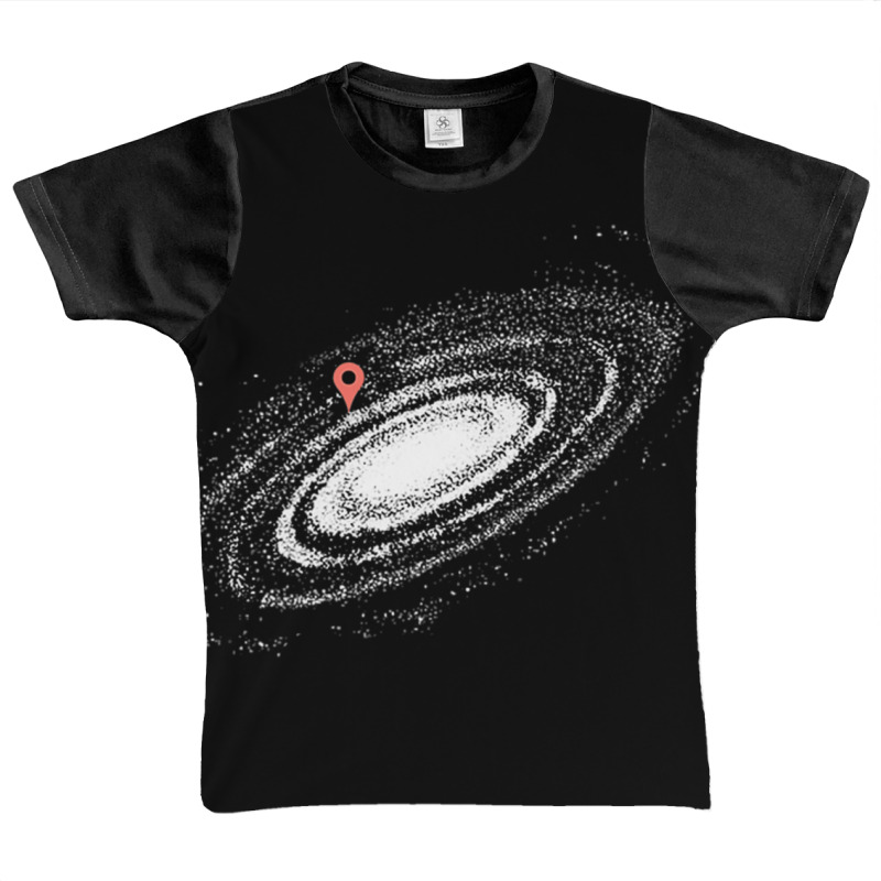 Awesome You Are Here Milky Way Galaxy Premium T Shirt Graphic Youth T-shirt by cm-arts | Artistshot