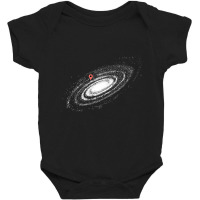 Awesome You Are Here Milky Way Galaxy Premium T Shirt Baby Bodysuit | Artistshot