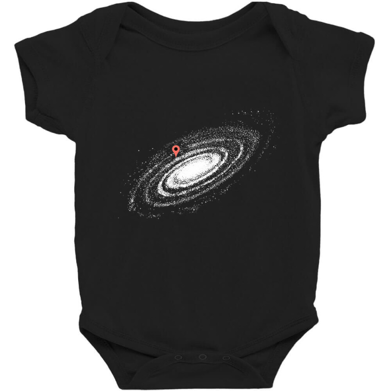 Awesome You Are Here Milky Way Galaxy Premium T Shirt Baby Bodysuit by cm-arts | Artistshot