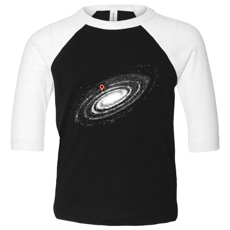 Awesome You Are Here Milky Way Galaxy Premium T Shirt Toddler 3/4 Sleeve Tee by cm-arts | Artistshot