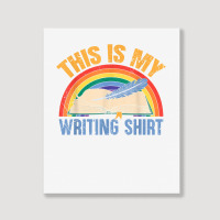 This Is My Writing Shirt T Shirt Portrait Canvas Print | Artistshot