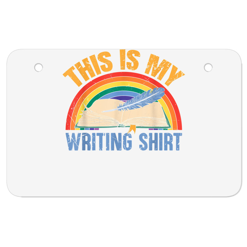 This Is My Writing Shirt T Shirt Atv License Plate | Artistshot