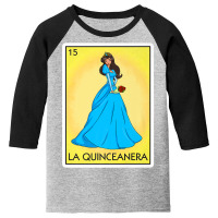 La Quinceanera Card Mexican Lottery Card La Quinceanera Premium T Shir Youth 3/4 Sleeve | Artistshot