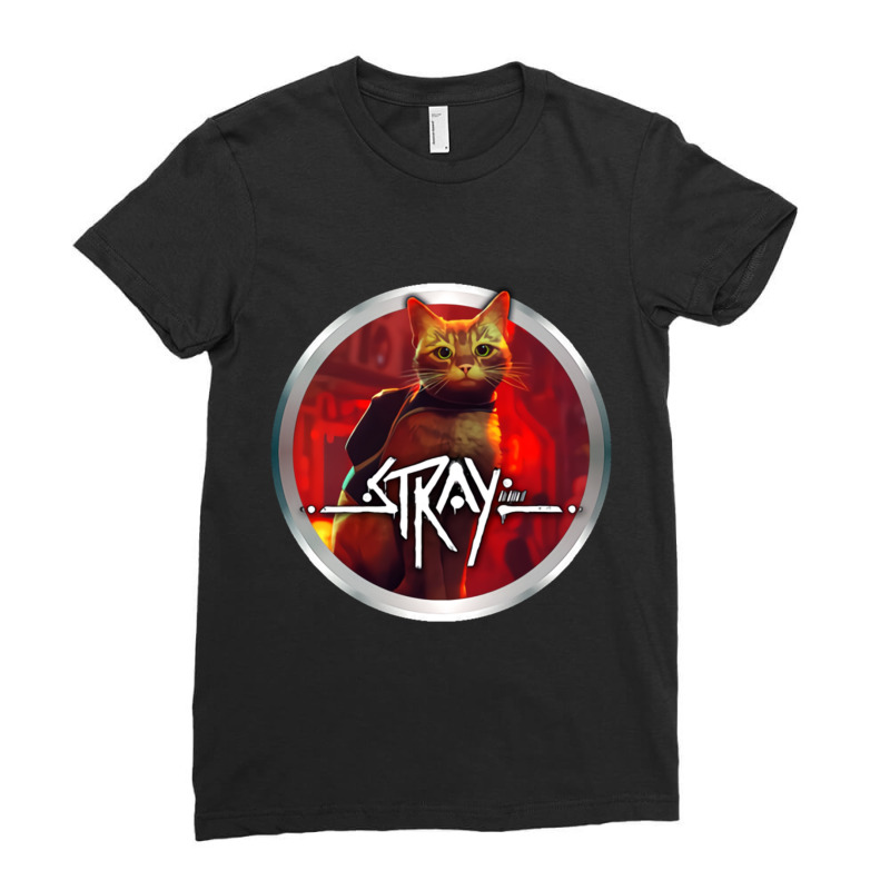 Stray Cat Game Ladies Fitted T-Shirt by cm-arts | Artistshot